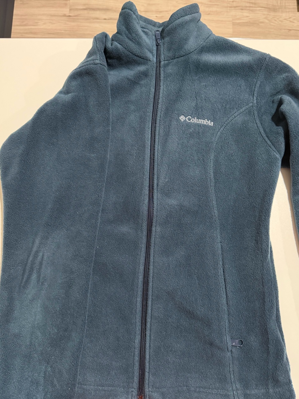 Columbia Teal Full‑Zip Fleece Jacket